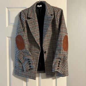 Evereve Houndstooth Blazer Jacket